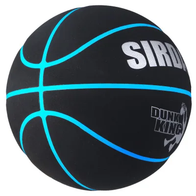

Direct sales No. 7 No. 5 basketball super-fiber turned cowhide feel anti-skid moisture absorption soft skin cement game blue bal