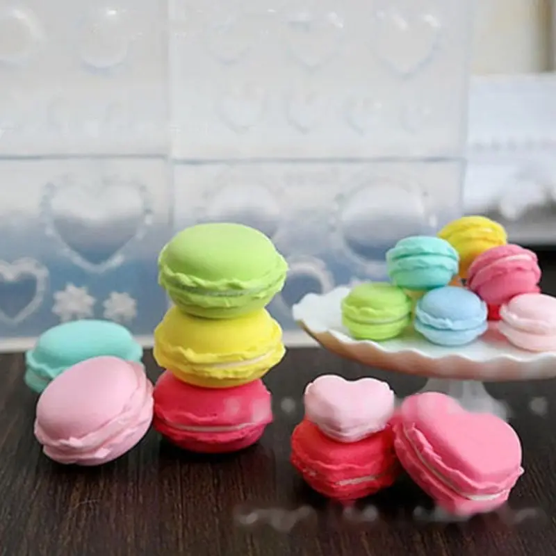 

24Pcs Mini Size Food Doughnuts Bread Silicone Mold Flower Cat Heart Template Acrylic Gel Tools Resin Mold Jewelry Making