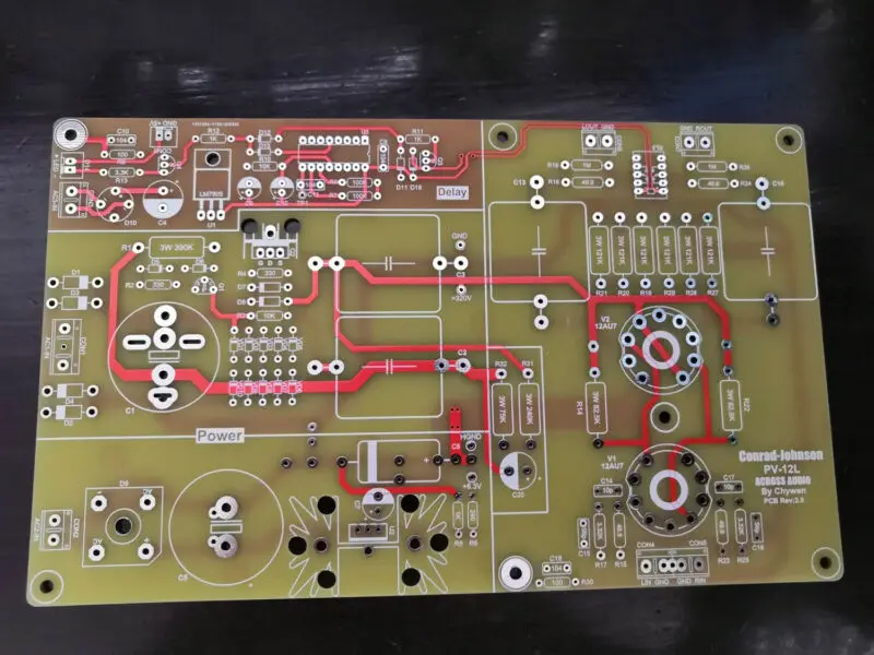 

HIFI Stereo Tube Preamplifier PCB Board Based On Conrad-Johnson CJ PV-12 Circuit