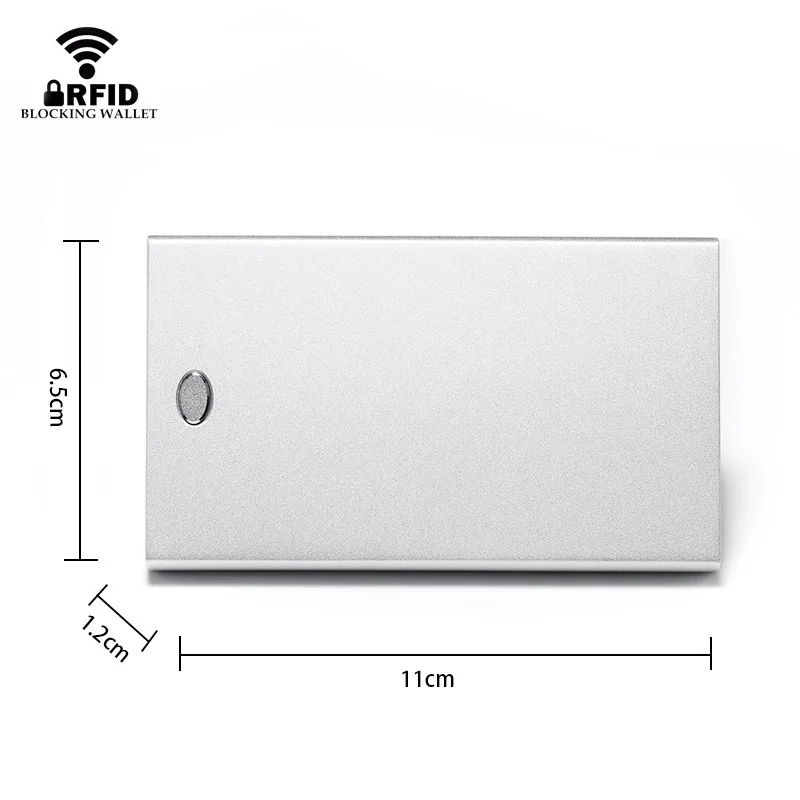 DIENQI Rfid держатель для карт тонкие мужские бумажники металлический Волшебный мини