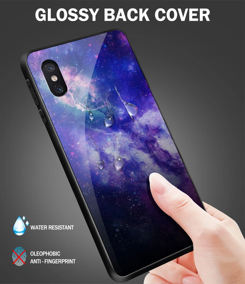 Чехол из закаленного стекла для Xiaomi 5X6X8 9 SE A1 A2 Lite Capa для Redmi Note 4x 5A 6 7 Pro Prime Жесткий Бампер окрашенный полосатый корпус