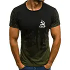 Футболка мужская Спортивная с коротким рукавом и круглым вырезом