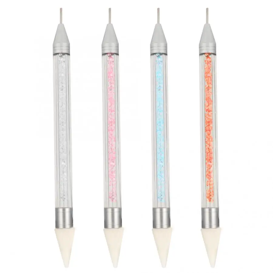 Инструменты для дизайна ногтей двойной ручка удаления бусы из горного хрусталя