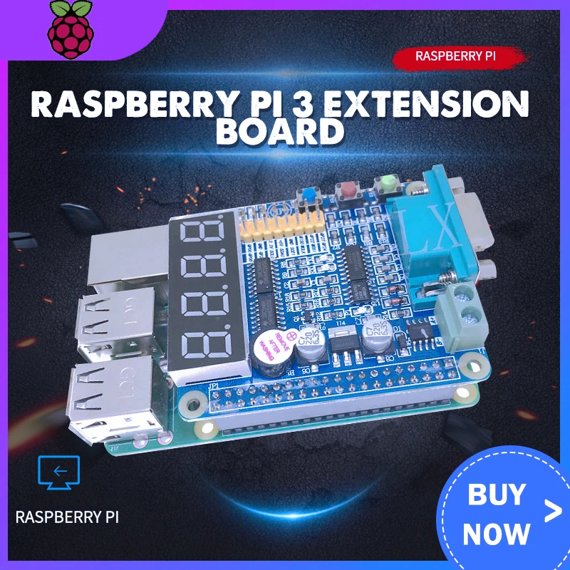 Raspberry Pi GPIO Expension доска 232 светодиодный газоразрядный индикатор 485 UART ключи