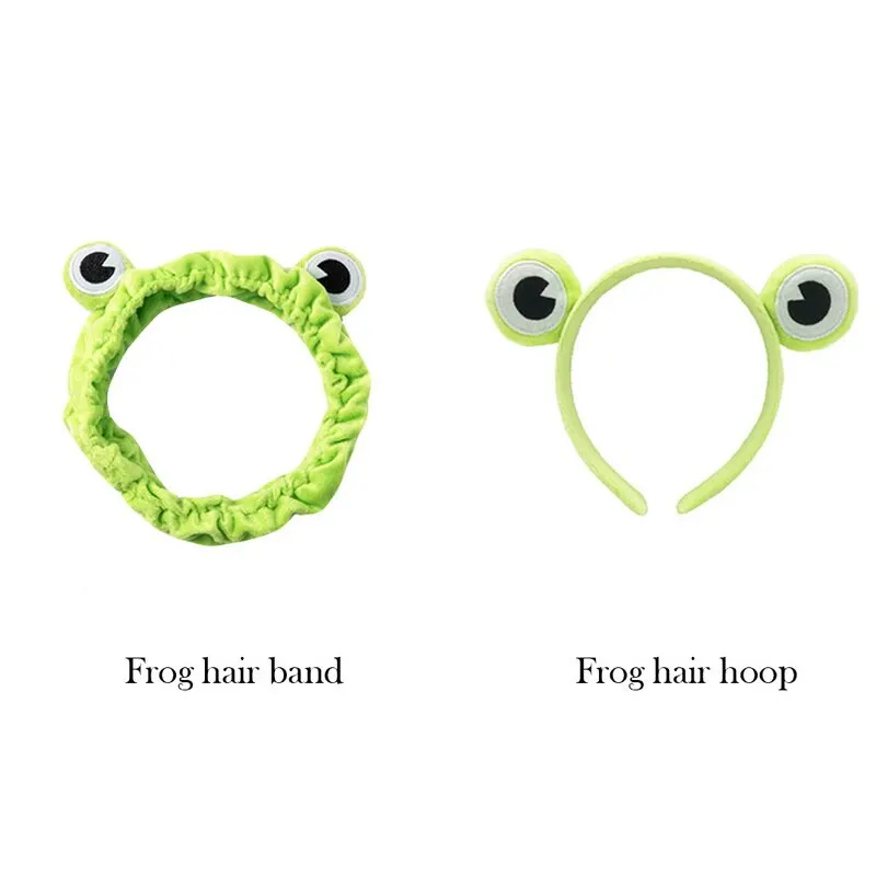 

Funny Frog Makeup Headband Wide-brimmed Elastic Hairbands Cute Girls Hair Bands Women Hair Accessories Girls Hairband