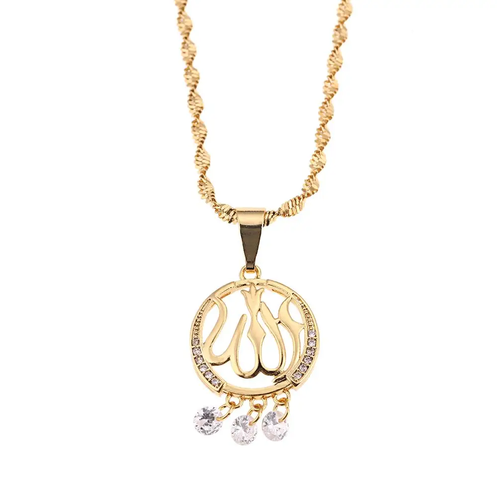 Классические арабские стильные ожерелья с кристаллами Аллах для женщин |