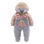 Комбинезон детский, 3-12 месяцев, с капюшоном, CYH008, 2021