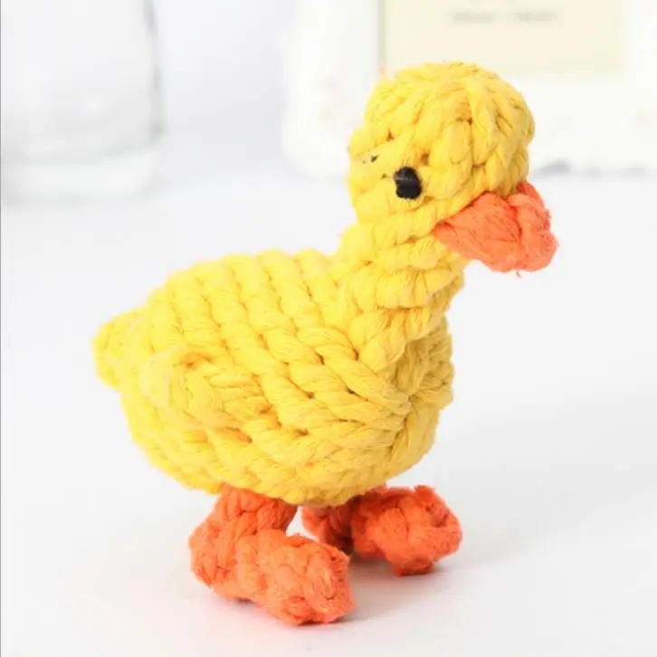 Игрушки для собак хлопковая веревка с животным дизайном игрушки устойчивые к