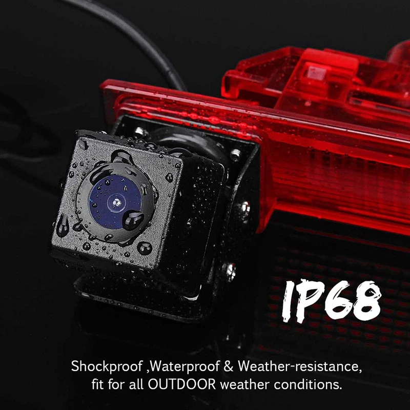 Car Hd Rear View Camera Spare Brake Light Mounting Monitor for Transporter T5 & T6 | Автомобили и мотоциклы