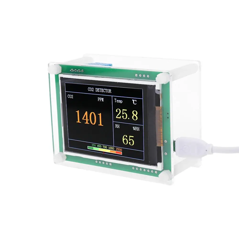 Автомобильный домашний цифровой СО2 метр детектор углекислого газа тестер