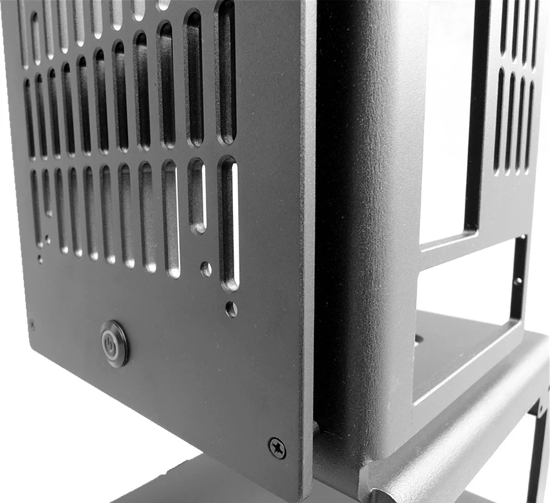 Мини ITX PC чехол на открытом воздухе тестовая скамья Вертикальная рама из алюминиевого сплава поддержка SFX ATX блок питания водяное охлаждение шасси
