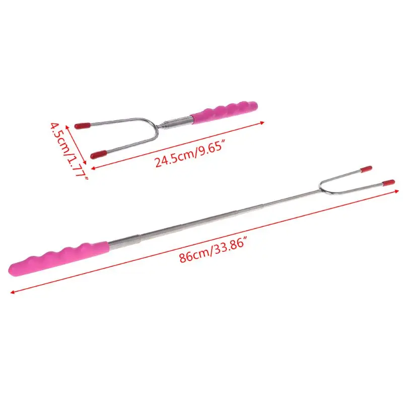 Прямая поставка телескопические палочки для барбекю вилки жаровня болотные хот