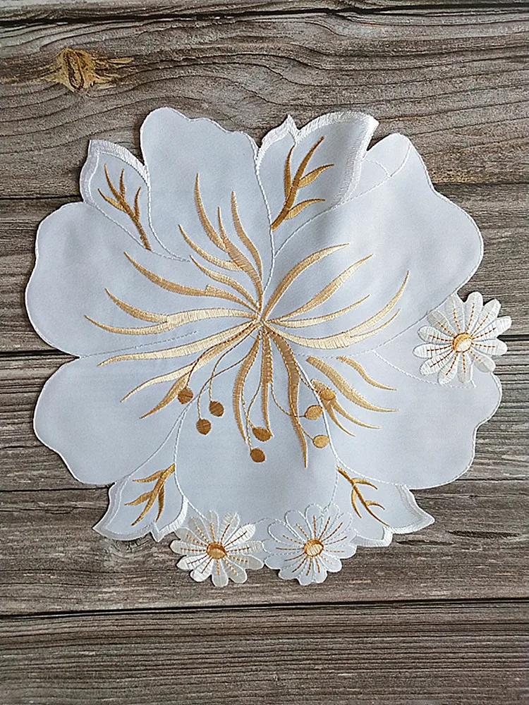 Кружевная кружевная подставка для кружки чайной кастрюли супер цветы коврик с