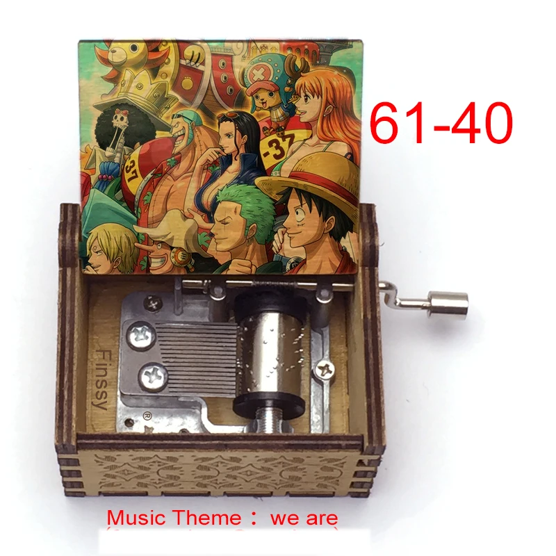 Новинка 2021 Музыкальная шкатулка с принтом Команда луфа мертвая или живая we are music