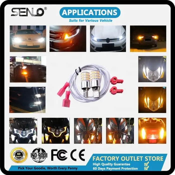 

Canbus 194 186 W5W T10 4014 auto led wedge bulb T10 168 501 T10 Led Braking Reversing Turn Signals DRL for Motorcycle T10