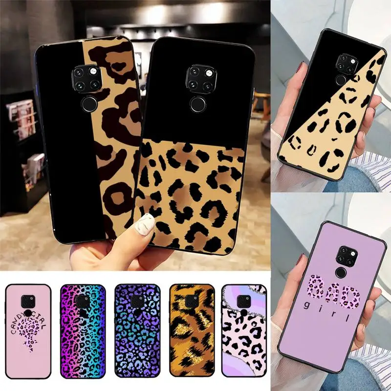 

Leopard Print Phone Case For Huawei Nova3I 3E mate20lite 20Pro 10lite Luxury funda case
