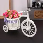 Трехколесная корзина для цветов, украшение для свадебной церемонии, велосипед, контейнер для хранения цветов, домашний декор, корзина для цветов