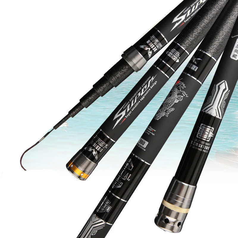 Телескопическая удочка из высокоуглеродистой стали сверхтвердая Ультралегкая