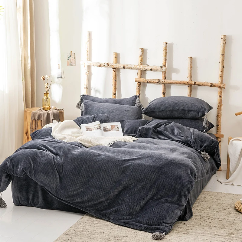 4 шт. мягкие простыни с пододеяльником и наволочкой|Комплекты постельного белья| |