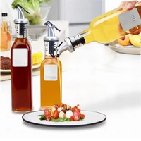 kitchen accessories food grade plastic oil bottle stopper seal leak proof nozzle liquor dispenser pourers tools kitchen gadgets