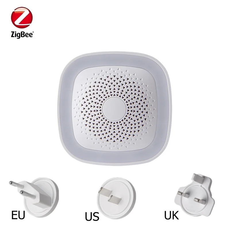 Heiman Wifi Zigbee3.0 Gateway Smart Home Hub Can be Compatible More Than 20PCS Zigbee Devices with Siren Function