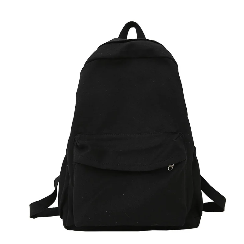 

Backpack Female Fashion Laptop bag Canvas Solid Color Large-capacity Backpack for girls Cheap School High Quality Bags JT510045