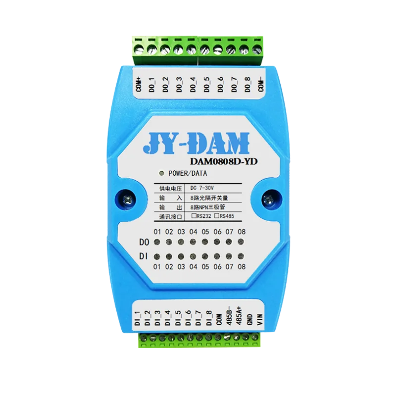 DAM0808 YD цифровой вход и выход изолированный модуль 8DI / 8DO MODBUS связь RS485 M|Детали