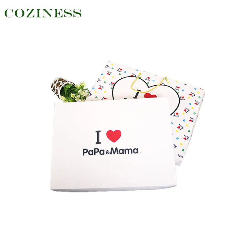 

COZINESS Baby Rompers Love Parents Printing Spring Autumn Long Sleeve Cotton 15 Piece Set Gift Box New Hot Sale Newborn Gift