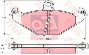 

Valeo 670055 Rear Brake pads Laguna Safrane