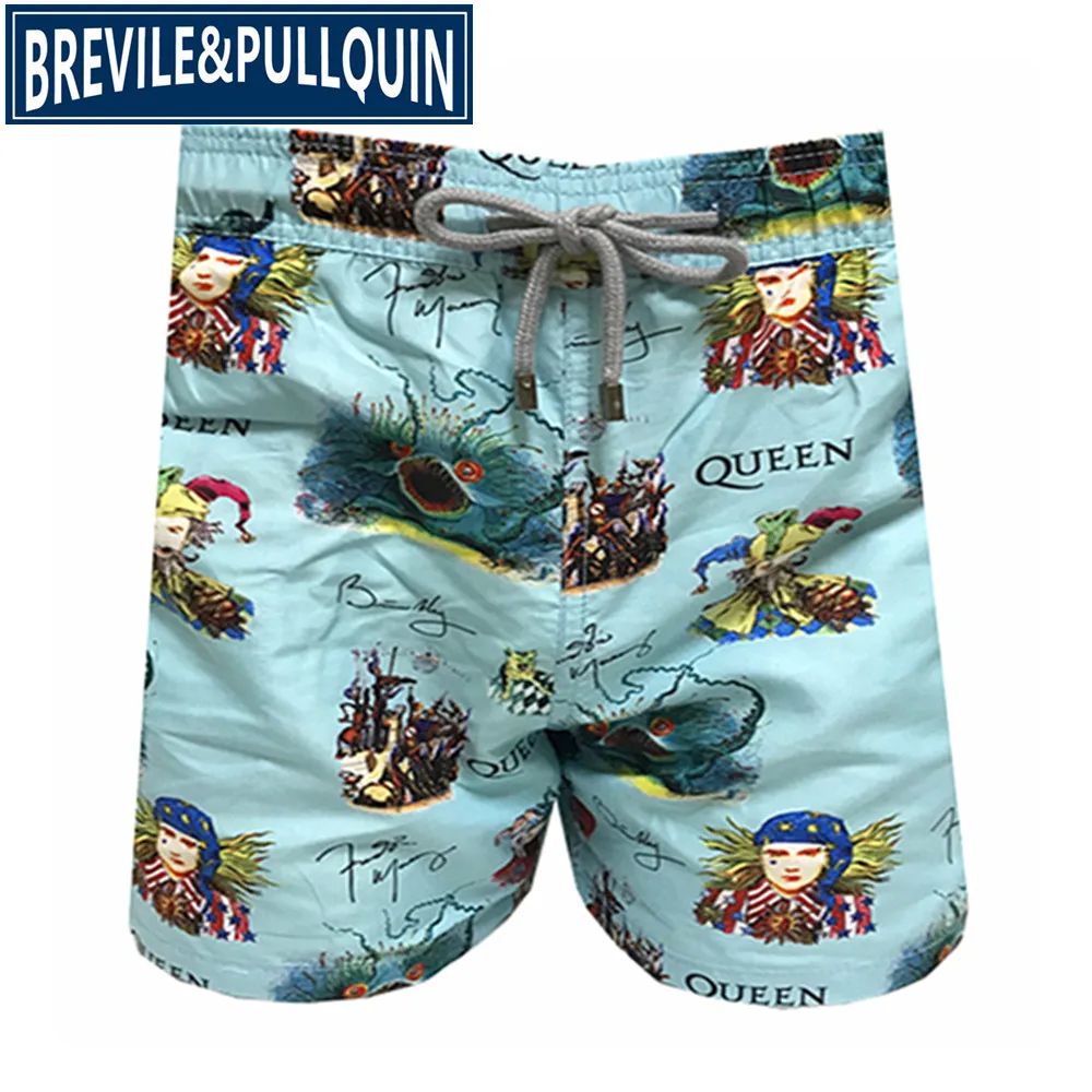 N Brand Fashion Brevile pullquin Beach Board Shorts Men Turtles Swimwear Bermuda Quick Dry Adults Swimtrunks M L XL XXL - Цвет: N