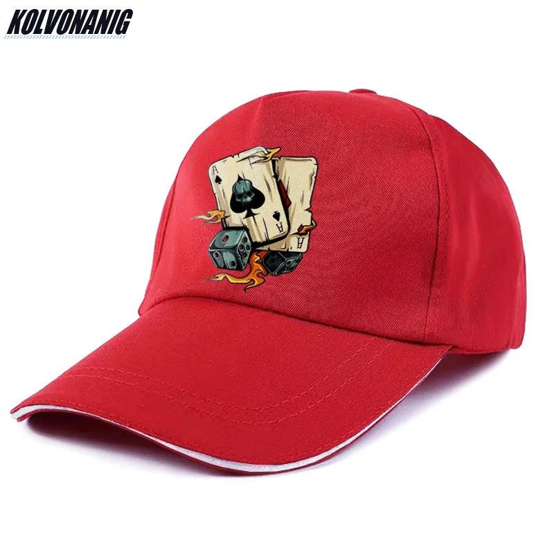 2019 Летняя мода покер лопаты и кости принт бейсболки для мужчин женщин в стиле хип