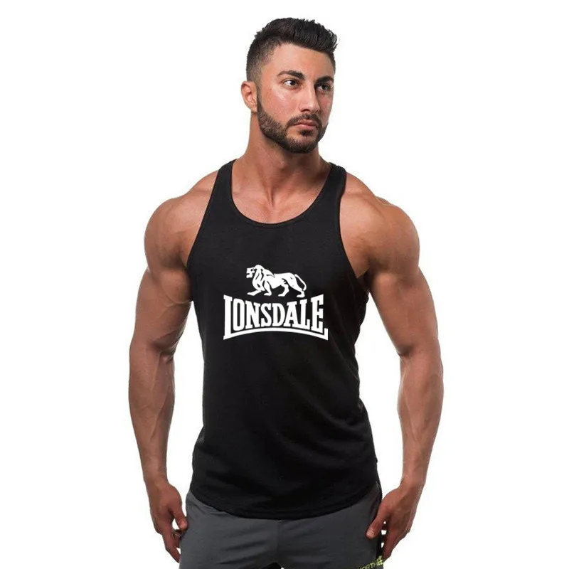 

2021 Cotton Gyms Tank Tops Men Sleeveless Tanktops For Boys Bodybuilding Clothing Undershirt Fitness Stringer Vest
