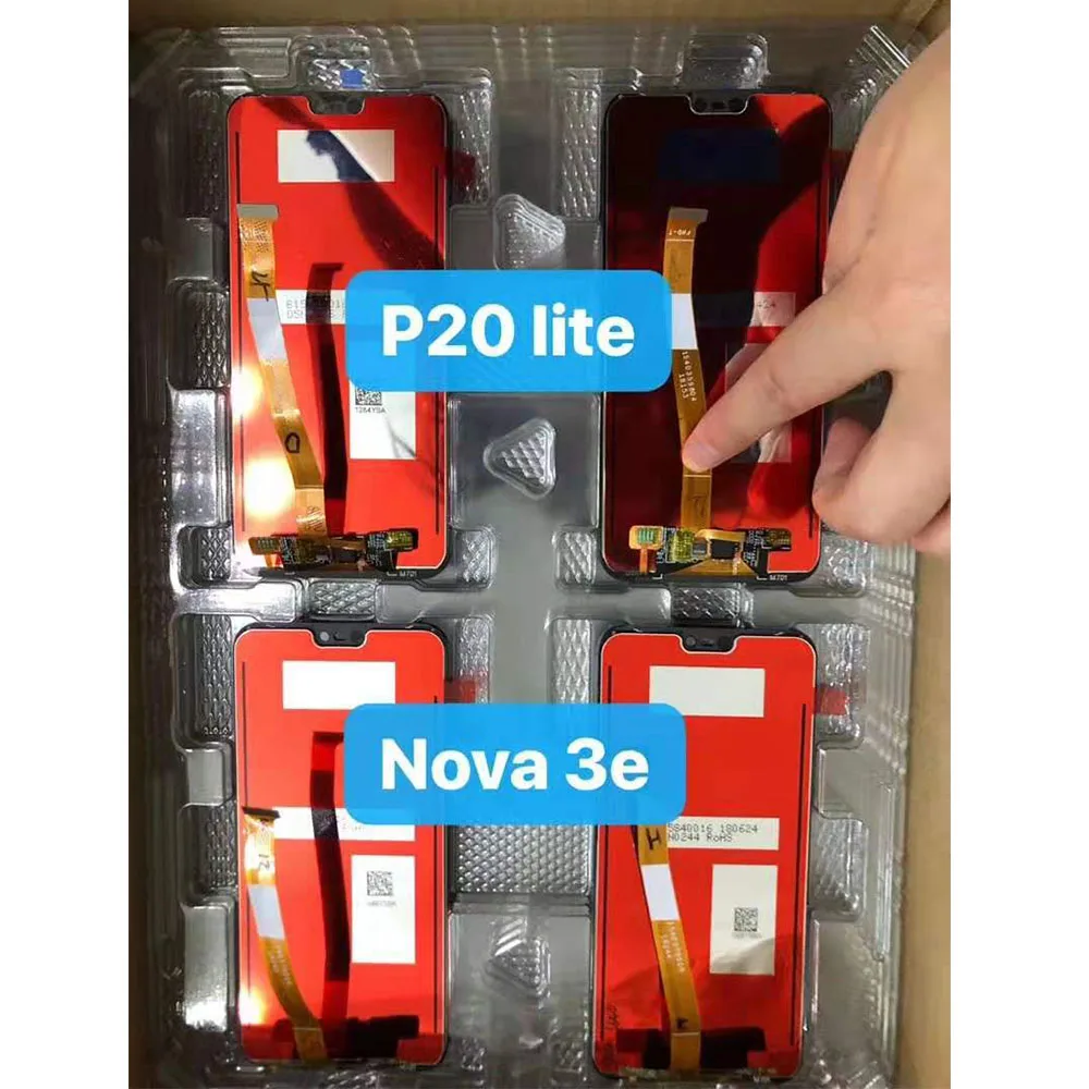 Для huawei nova 3e P20 lite ЖК дисплей кодирующий преобразователь сенсорного экрана в
