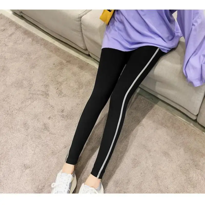 Леггинсы женские осенне зимние хлопковые тонкие брюки эластичные 2020 длиной до
