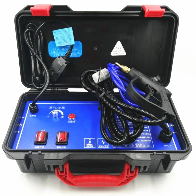 

110V/220V Commercial Steam Cleaner 3000W Household High Pressure Steam Washing Machine For Kitchen Steam Washer Mobile Cleaning