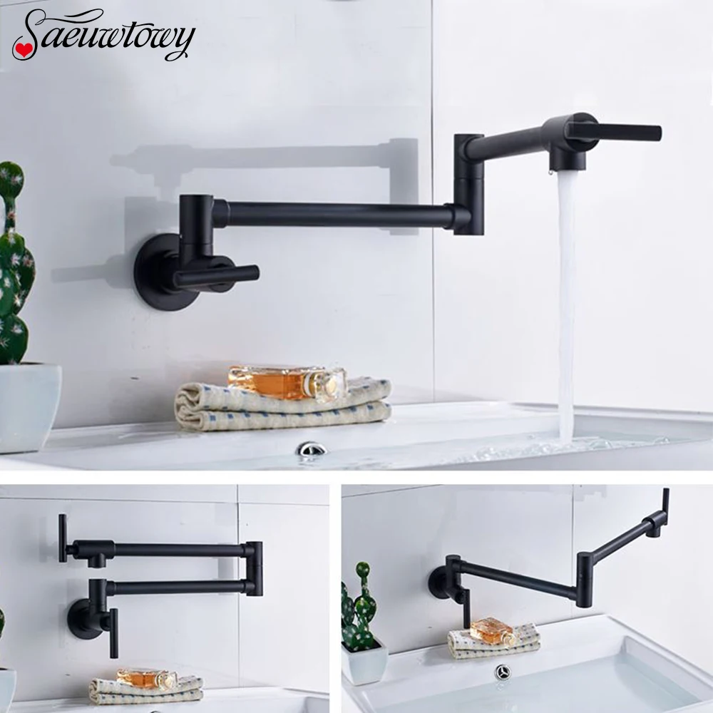 Two-Handle Bathroom Kitchen Faucet Single Hole Cold Water Folding Wash Basin Tap Crane Sink | Обустройство дома