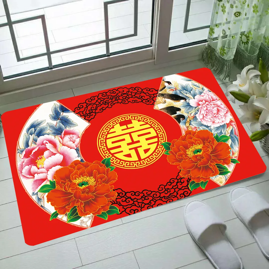 

Свадебный коврик Royalulu, диванная подушка, дверной коврик, украшение для отеля, коврик для журнального столика, коврик в китайском стиле с вес...