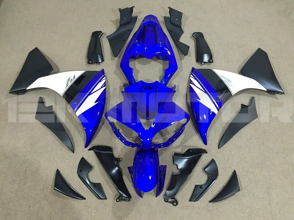 

Новый комплект обтекателей для мотоцикла ABS, подходит для YAMAHA YZF-R1 09 10 11 R1 2009 2010 2011, кузов под заказ, синий, белый