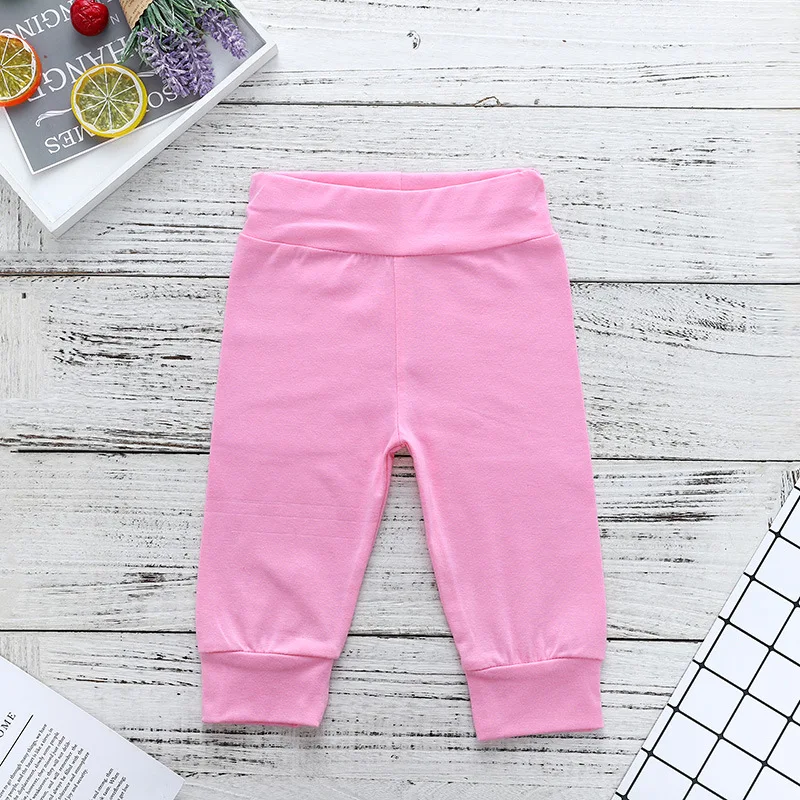 Комплект одежды для девочек Белый боди с длинными рукавами розовые леггинсы