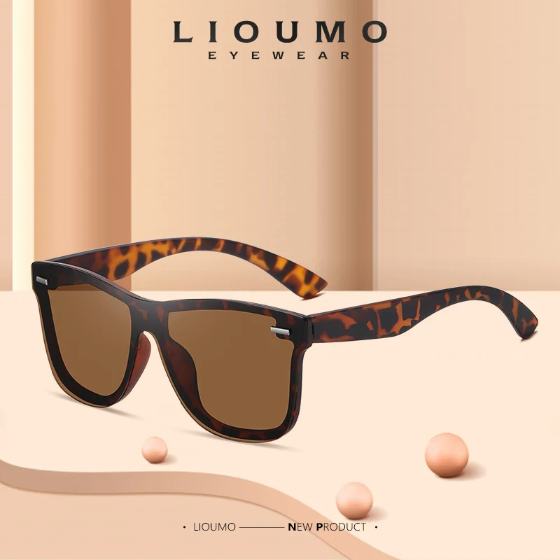 

LIOUMO Fashion Women Polarized Sunglasses For Men Car Driving Glasses Unisex Anti-Glare Goggles Leopard lunette de soleil homme