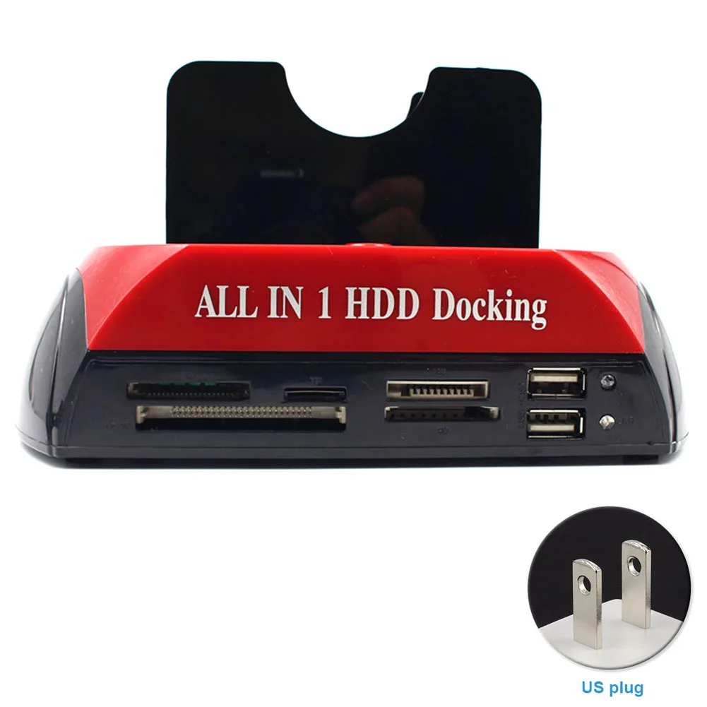 With Multi Card Reader Slot All In One Holder Base USB 3.0 Station HDD Docking For IDESATA Hard Drive |