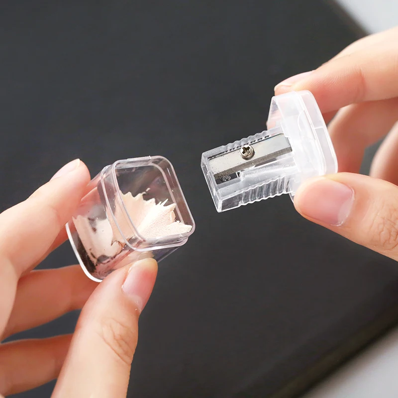 2 шт./лот прозрачная школьная точилка для карандашей кавайная принадлежности