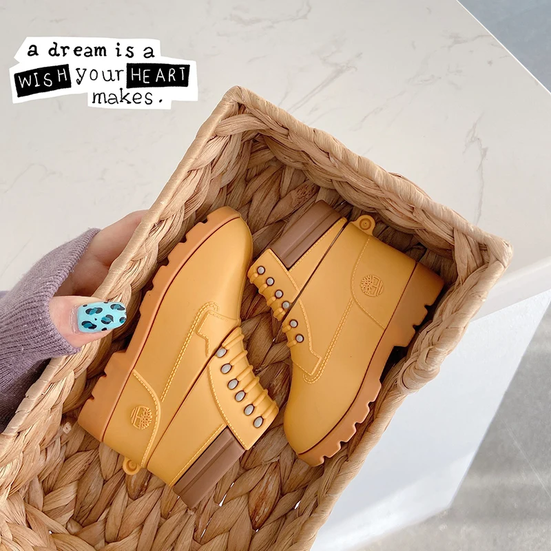

Shoes 3D Case For AirPods 1 2 Pro Charging Box Outdoor Boots Soft Silicone Wireless Bluetooth Earphone Protect Cover Accessories