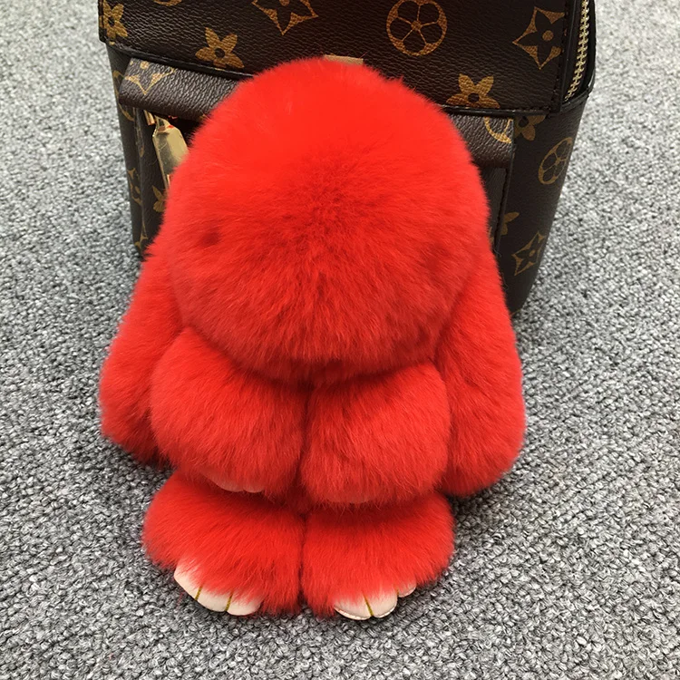 14/18 см аниме подарки Pluff брелок для ключей заяц Кролик Мех сумки моделирование