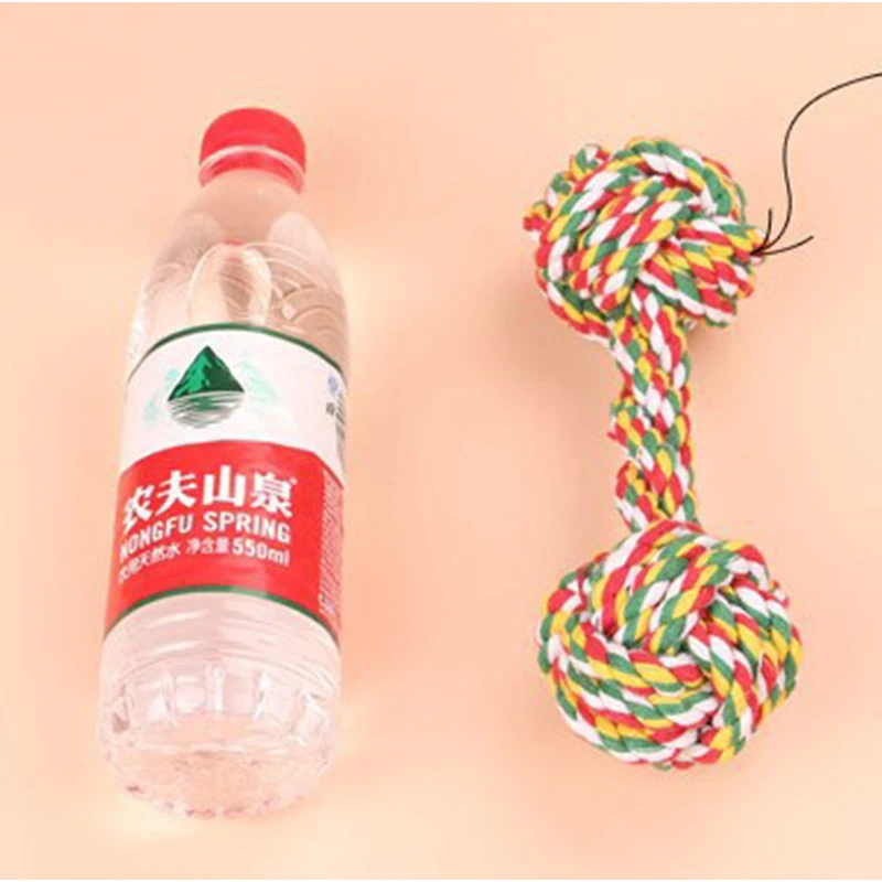 Гантели стиль на веревке для собак игрушки жевательные питомцев из