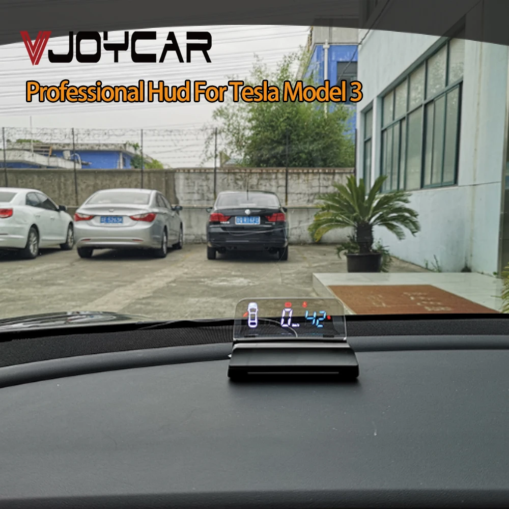 

VJOYCAR проекционное зеркало на лобовое стекло автомобиля проекционное зеркало на лобовое стекло проекционный датчик состояния двери умный бортовой компьютер для Tesla Model 3