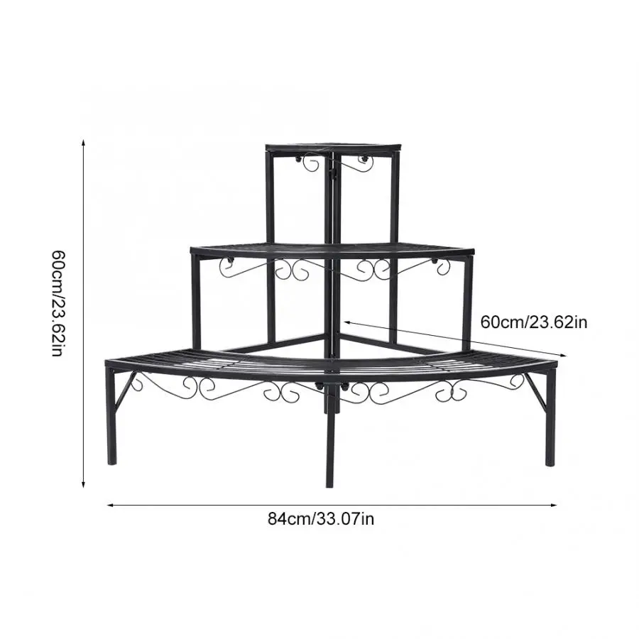 3 уровневая стойка для хранения растений угловая полка домашнего растения