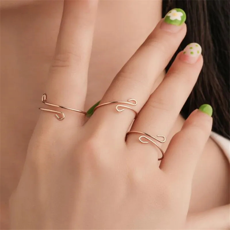 2019 горячая распродажа 3 шт. кольцо с музыкальными нотами простой стиль Модное