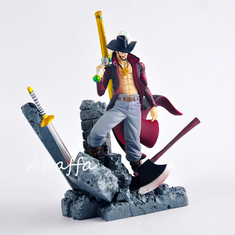 

16cm Anime Figure Toys One Piece Dracule Mihawk PVC Action Figure Toys Collection Model Doll Gift
