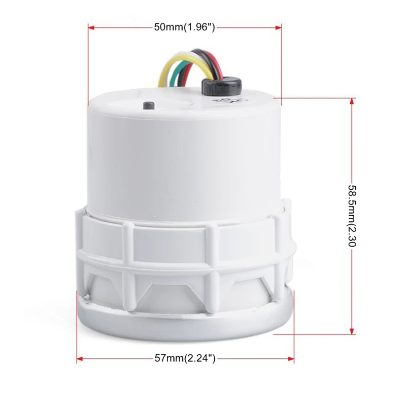 CNSPEED 2Дюйма 52мм Авто Автомобиль Тахометр Тахограф 0-8000 об/мин 12В Универсальный Мотор Белый Светодиодный Щупер в.